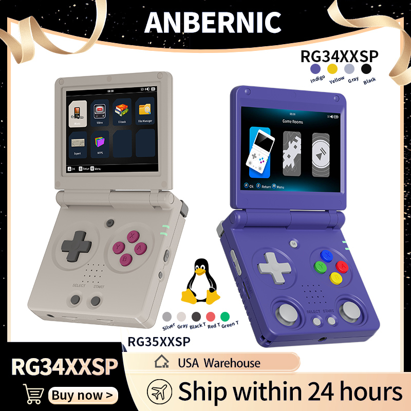 Retro Gaming Tablet - Anbernic RG34XXSP RG35XXSP Flip Handheld Game