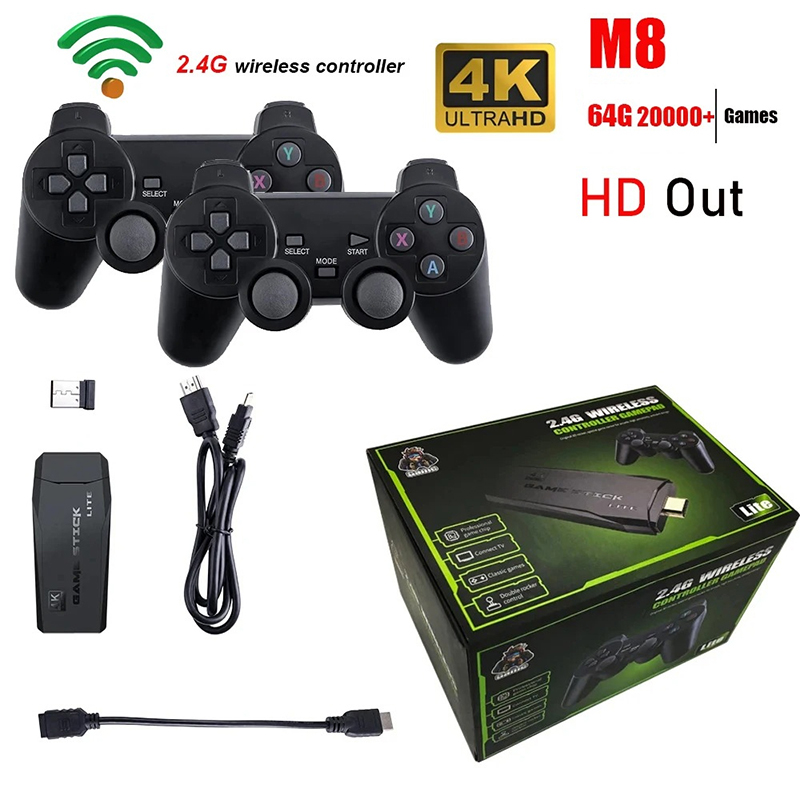 Retro Gaming Mister - Video Game Console 2.4G Double Wireless