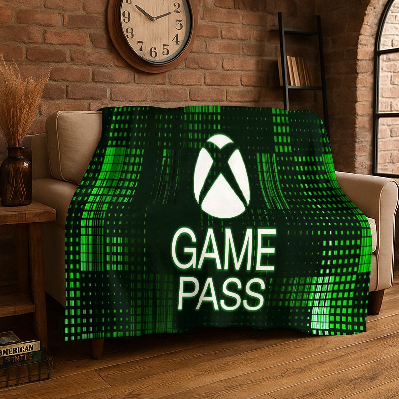 Retro Gaming Xbox - retro Xbox Gaming Gamer Logo Flannel