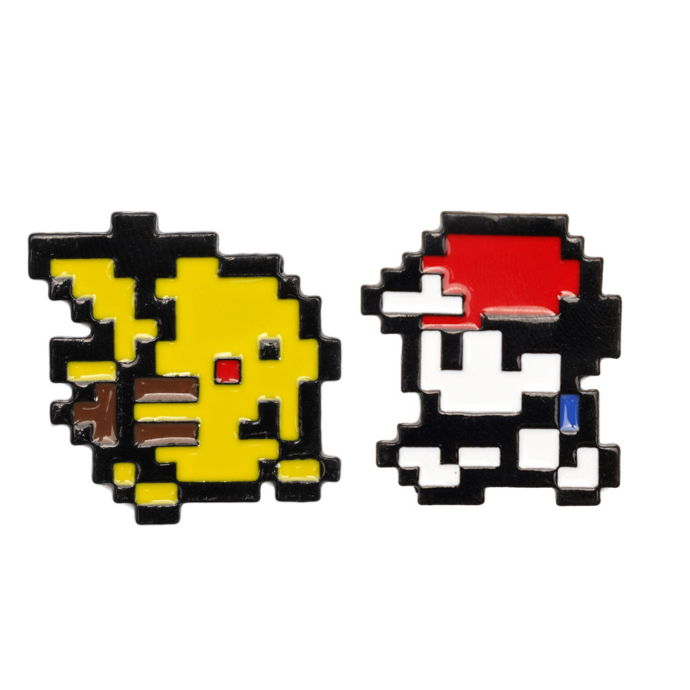 Retro Gaming Pokemon - 2pcs Retro Game 8-bit Pixel Pokemon