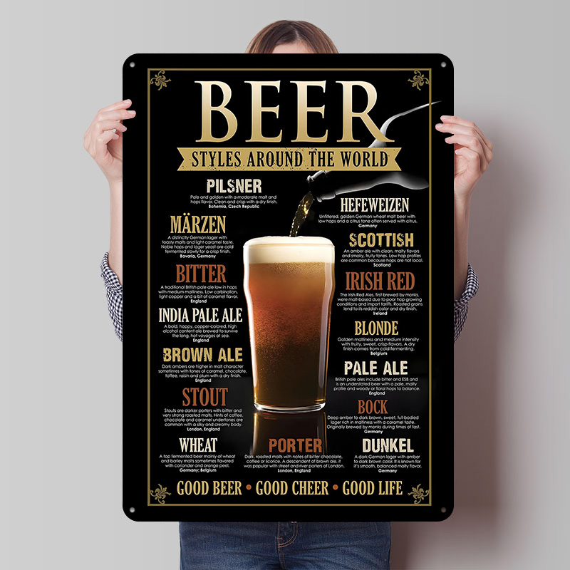 Retro Gaming Guide - Black Beer Guide Tinplate Posters Customizable