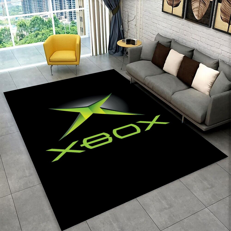 Retro Gaming Xbox - retro Xbox Gaming Gamer Logo Carpet