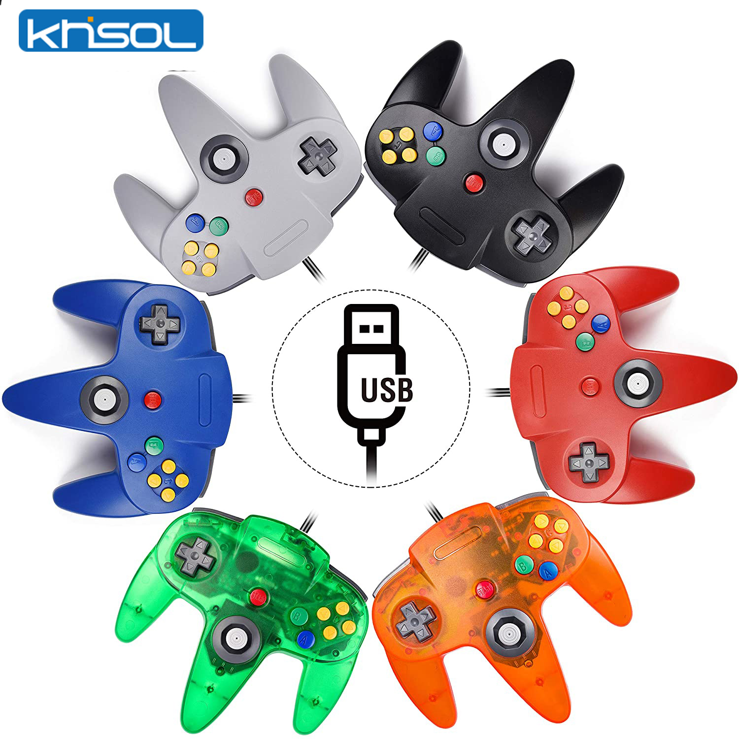 Retro Gaming Tablet - N64 Controller Classic USB Wired Remote