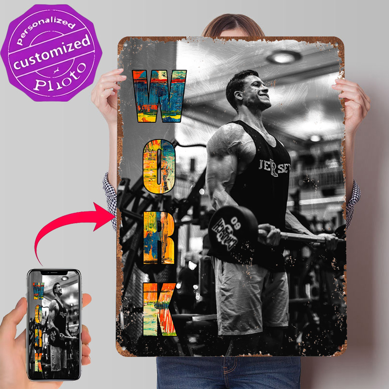 Retro Gaming Bar - GYM Tin Poster Customized Wall Art
