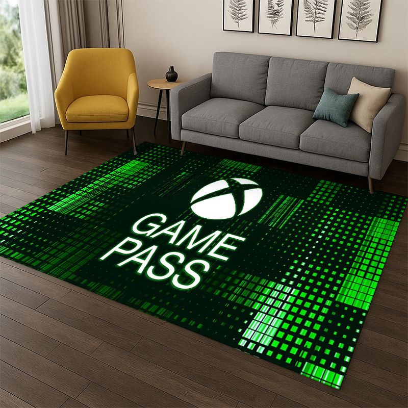 Retro Gaming Xbox - retro Xbox Gaming Gamer Logo Carpet