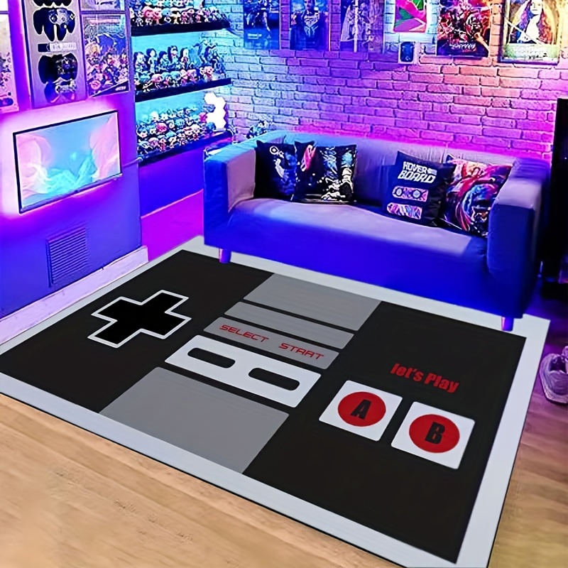Game Area Rugs 3D Printed Play - огляд і ціна Retro Gaming Bar