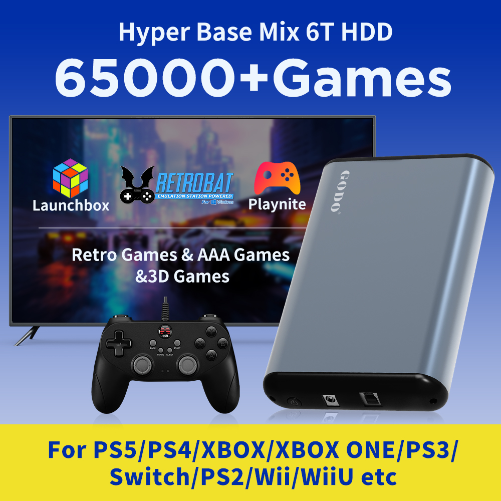 JMachen 6TB Portable Gaming HD - огляд і ціна Retro Gaming Xbox