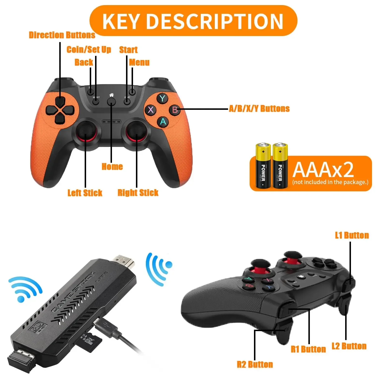 X2 Ultra Video Game Stick Cons - огляд і ціна Retro Gaming X2