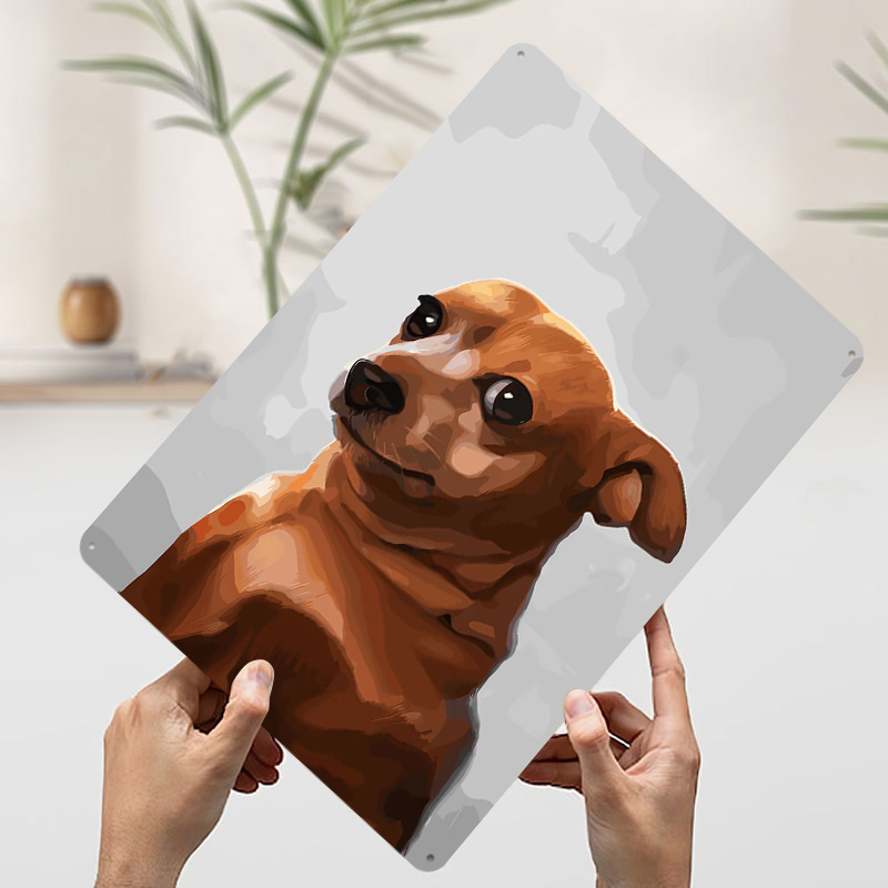 Brown Dog Portrait Poster Retr - огляд і ціна Retro Gaming Bar