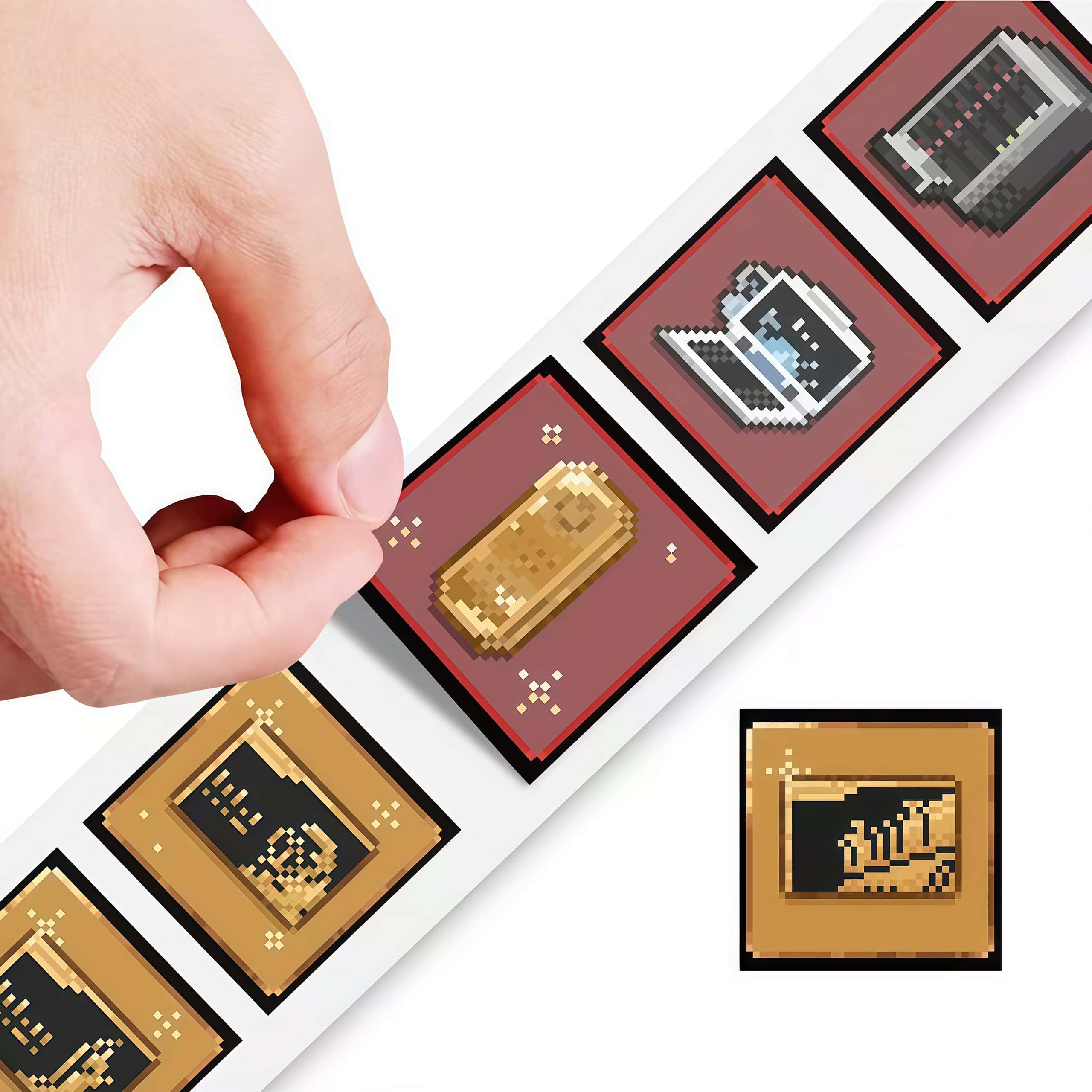 500Pcs Delta Game Pixel Sticke - огляд і ціна Retro Gaming Bar