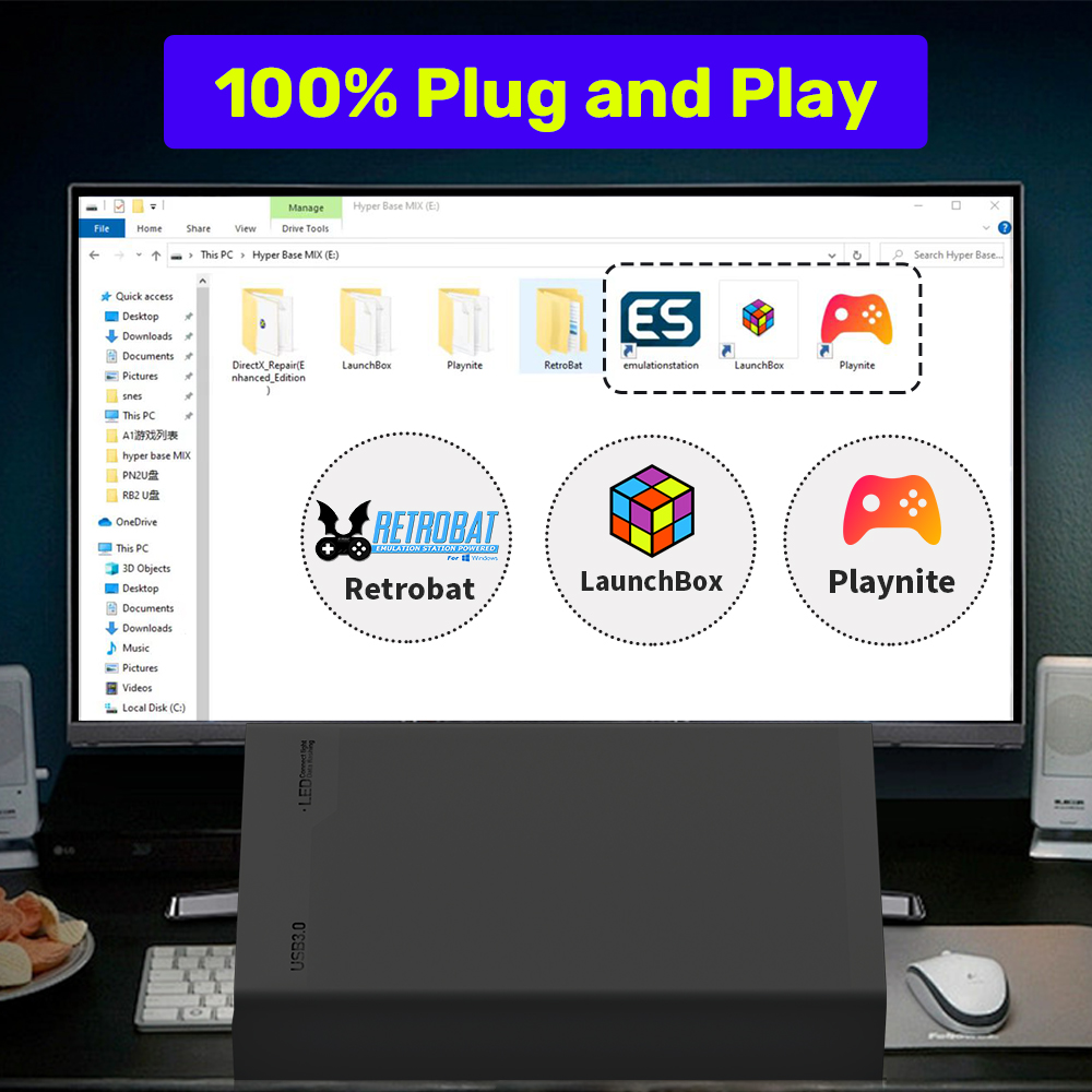 Mix500G Portable Game Hard Dri - огляд і ціна Retro Gaming Xbox