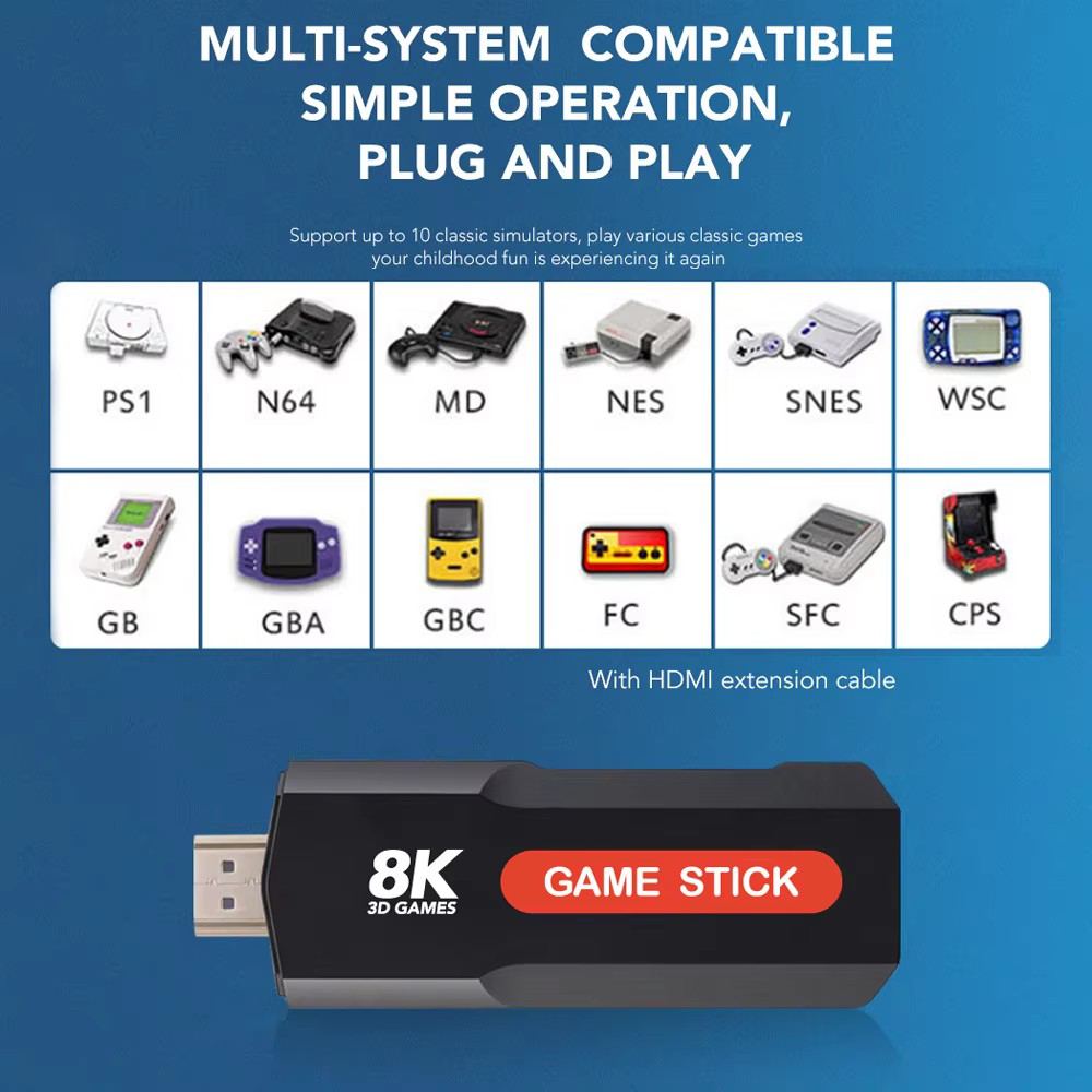 X2 Game Stick HD 4K 8K 3D Cons - огляд і ціна Retro Gaming Tablet