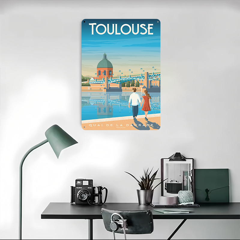 Toulouse France Print Metal Po - огляд і ціна Retro Gaming Toulouse