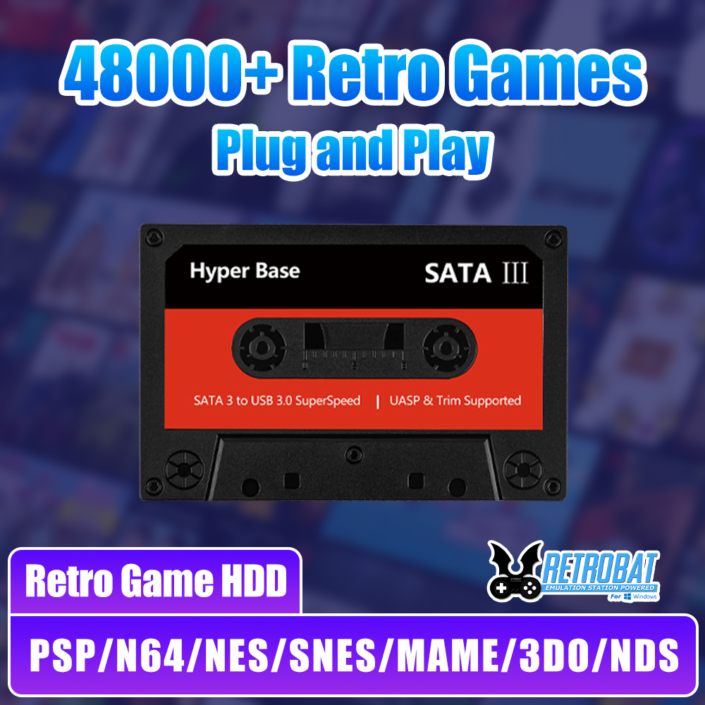 Batocera 500G Game Hard Drive  - огляд і ціна Retro Gaming Emulator Pc